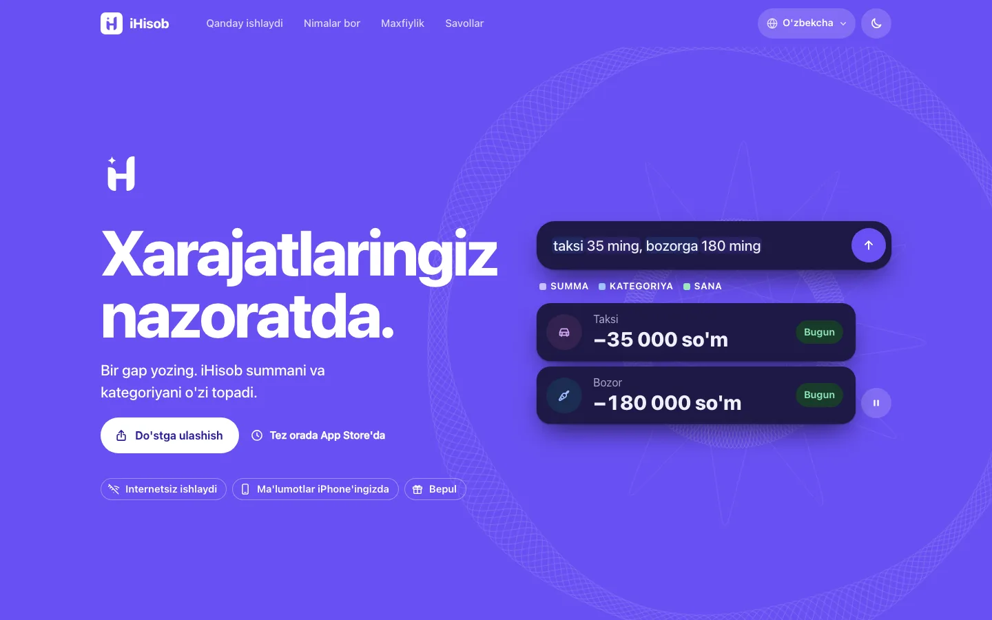 iHisob — ihisob.uz
